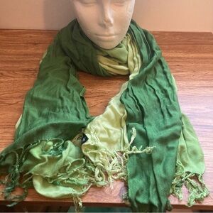 Pashmina Ombre Green Scarf/Wrap